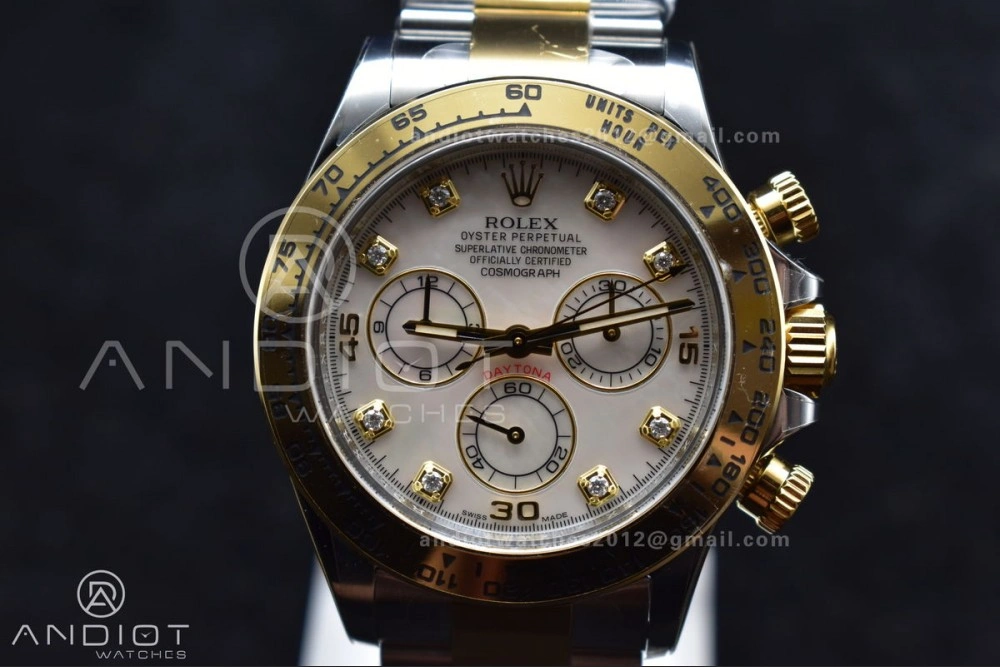 Durable Daytona 116503 Clean 1:1 Best Edition White Mother Of Pearl Diamond Dial on SS YG Bracelet SA4130 V 740