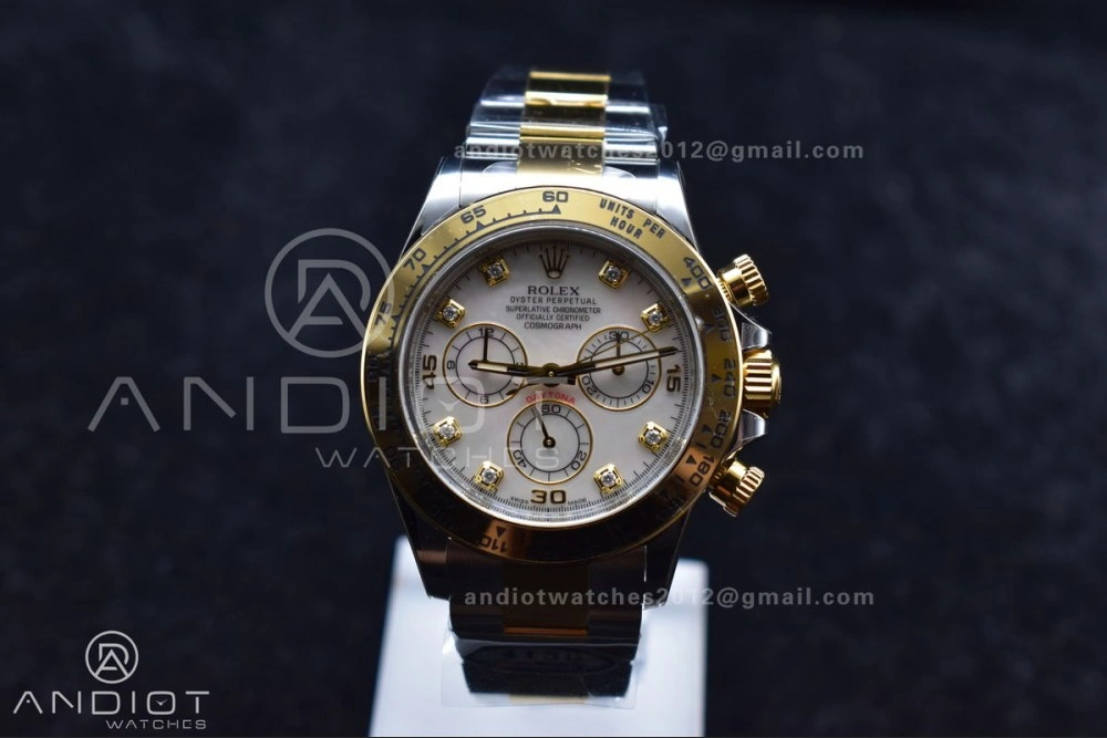 Durable Daytona 116503 Clean 1:1 Best Edition White Mother Of Pearl Diamond Dial on SS YG Bracelet SA4130 V 740