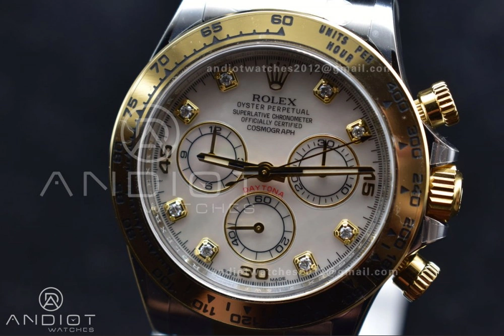 Durable Daytona 116503 Clean 1:1 Best Edition White Mother Of Pearl Diamond Dial on SS YG Bracelet SA4130 V 740