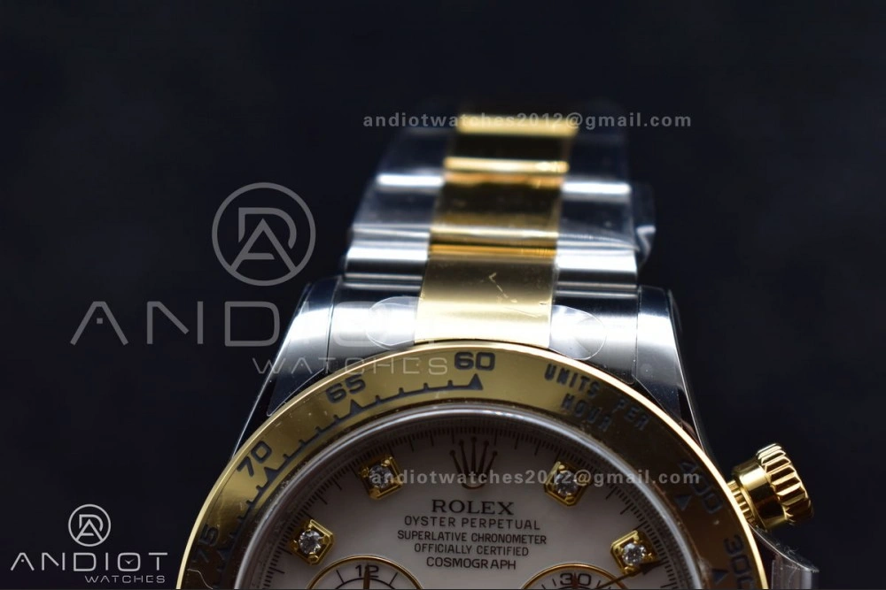 Durable Daytona 116503 Clean 1:1 Best Edition White Mother Of Pearl Diamond Dial on SS YG Bracelet SA4130 V 740