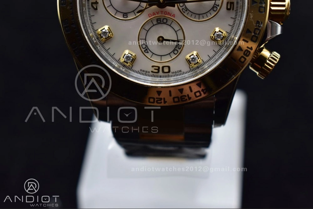 Durable Daytona 116503 Clean 1:1 Best Edition White Mother Of Pearl Diamond Dial on SS YG Bracelet SA4130 V 740