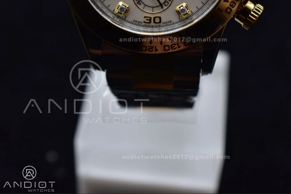 Durable Daytona 116503 Clean 1:1 Best Edition White Mother Of Pearl Diamond Dial on SS YG Bracelet SA4130 V 740
