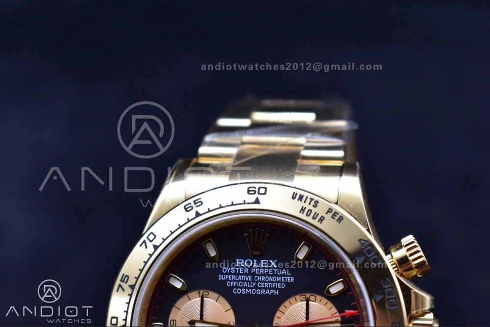 TechFriendly Daytona 116505 Clean 1:1 Best Edition Black Dial YG Markers on YG Bracelet SA4130 V 401
