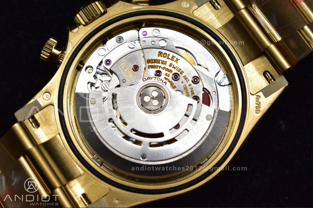 Vibrant Daytona 116505 Clean 1:1 Best Edition Black Dial on YG Bracelet SA4130 V 415