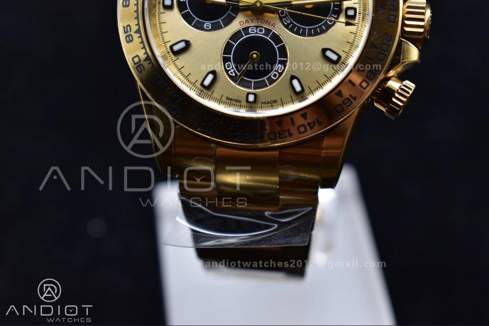 Durable Daytona 116505 Clean 1:1 Best Edition YG Dial Black Markers on YG Bracelet SA4130 V 399