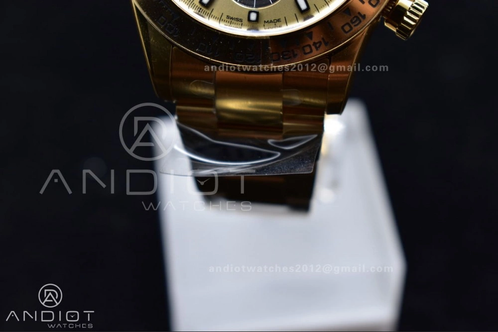 Durable Daytona 116505 Clean 1:1 Best Edition YG Dial Black Markers on YG Bracelet SA4130 V 399