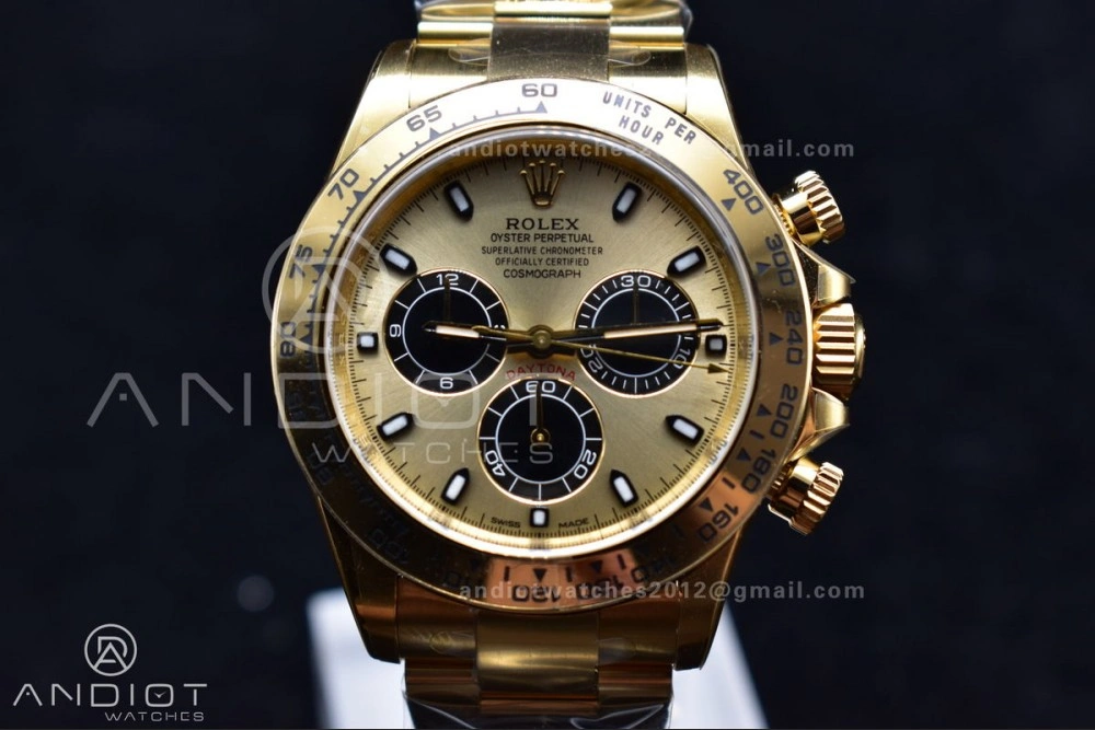 Durable Daytona 116505 Clean 1:1 Best Edition YG Dial Black Markers on YG Bracelet SA4130 V 399