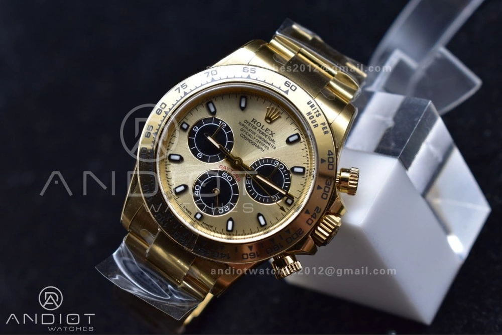 Durable Daytona 116505 Clean 1:1 Best Edition YG Dial Black Markers on YG Bracelet SA4130 V 399