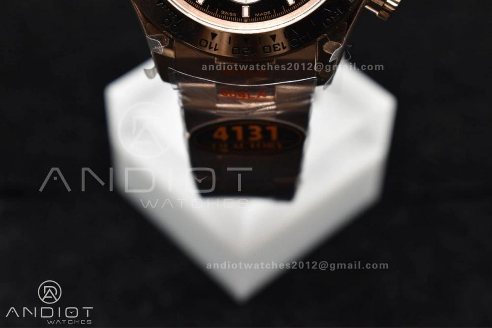 Daytona 116505 QF 1:1 Best Edition Black RG Dial on RG Bracelet SH4130 V3 (Gain Weight) AllSeason 738