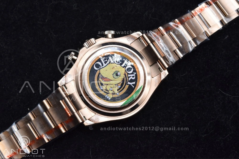 Daytona 116505 QF 1:1 Best Edition Black RG Dial on RG Bracelet SH4130 V3 (Gain Weight) AllSeason 738