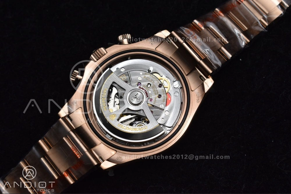 Daytona 116505 QF 1:1 Best Edition Black RG Dial on RG Bracelet SH4130 V3 (Gain Weight) AllSeason 738
