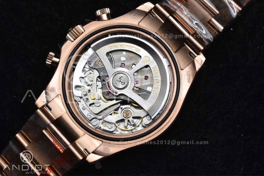 Daytona 116505 QF 1:1 Best Edition Black RG Dial on RG Bracelet SH4130 V3 (Gain Weight) AllSeason 738
