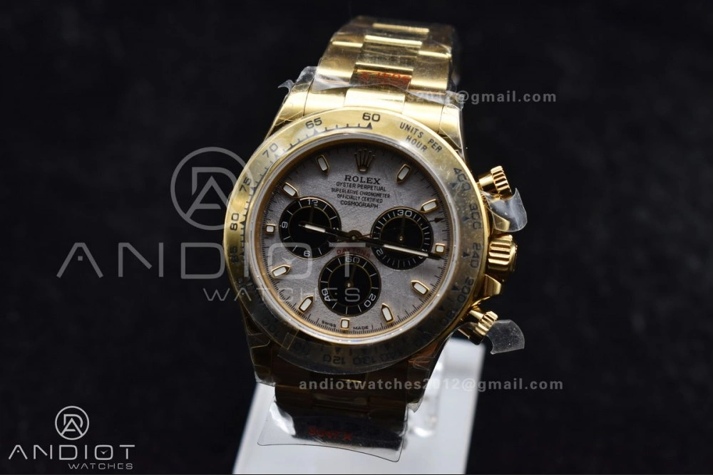 Daytona 116505 QF 1:1 Best Edition Meteorite Dial on RG Bracelet SH4130 V3 (Gain Weight) AllSeason 762