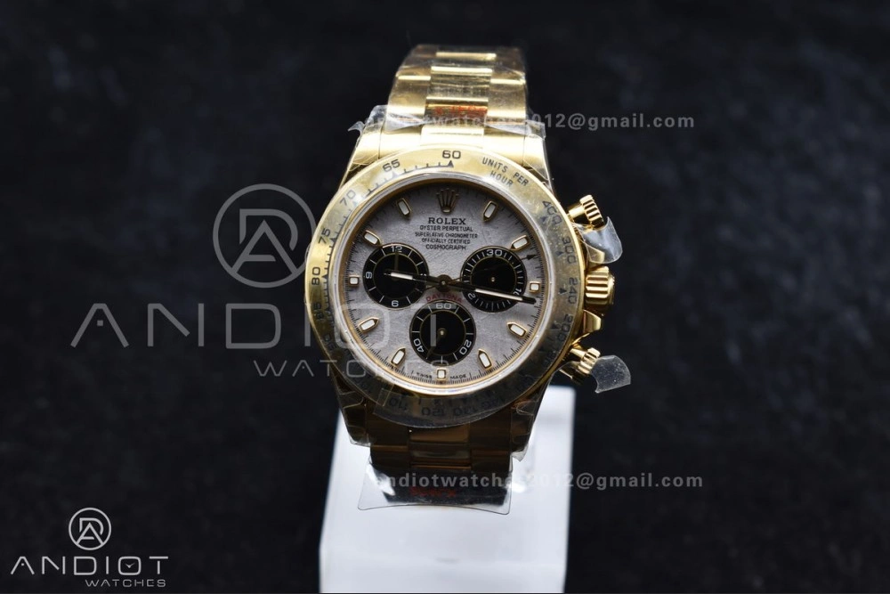 Daytona 116505 QF 1:1 Best Edition Meteorite Dial on RG Bracelet SH4130 V3 (Gain Weight) AllSeason 762