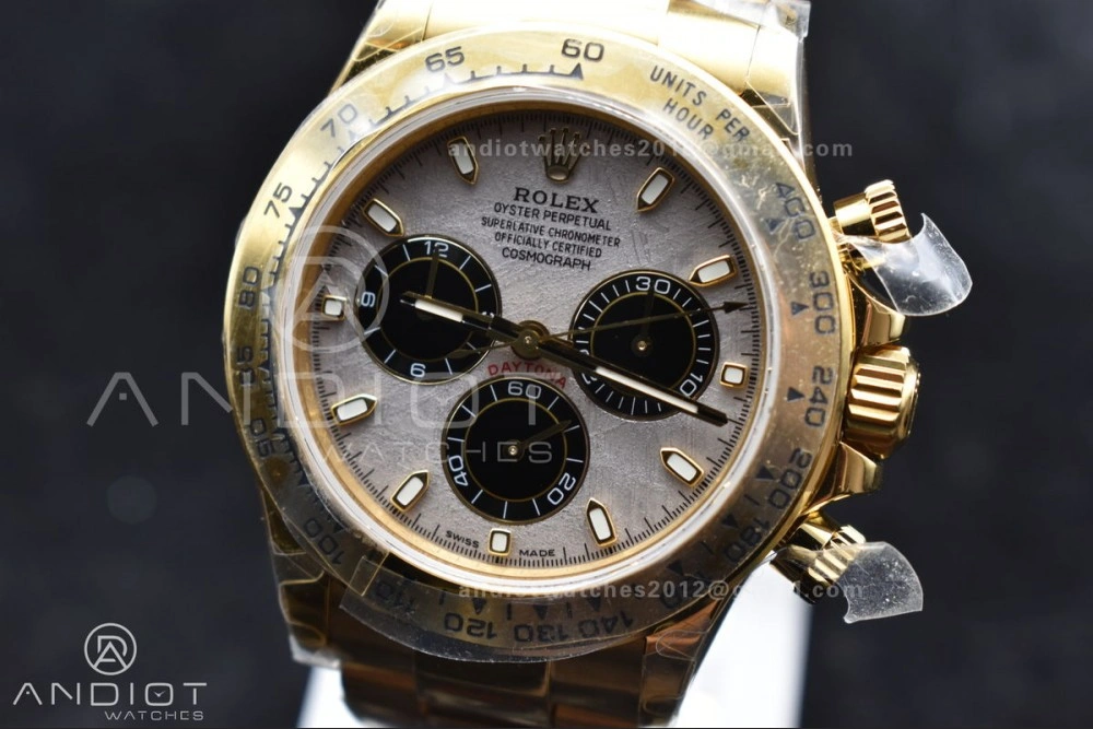Daytona 116505 QF 1:1 Best Edition Meteorite Dial on RG Bracelet SH4130 V3 (Gain Weight) AllSeason 762