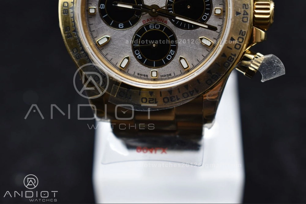 Daytona 116505 QF 1:1 Best Edition Meteorite Dial on RG Bracelet SH4130 V3 (Gain Weight) AllSeason 762