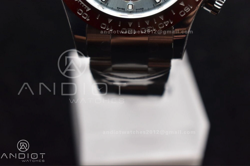 Daytona 116506 Brown Ceramic BTF 1:1 Best Edition Ice Blue Dial on SS Bracelet SA4130 V HighQuality 395