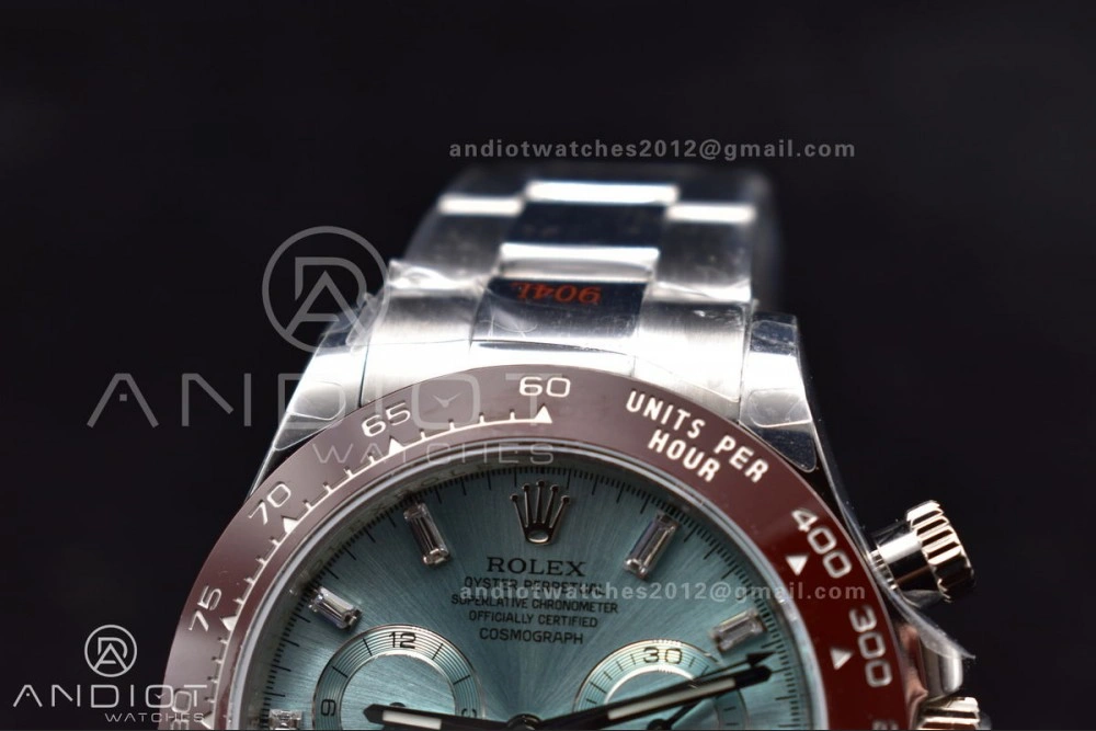 ZipUp Daytona 116506 QF 1:1 Best Edition Ice Blue Dial Crystal Markers on SS Bracelet SH4130 V3 (Gain Weight) 398