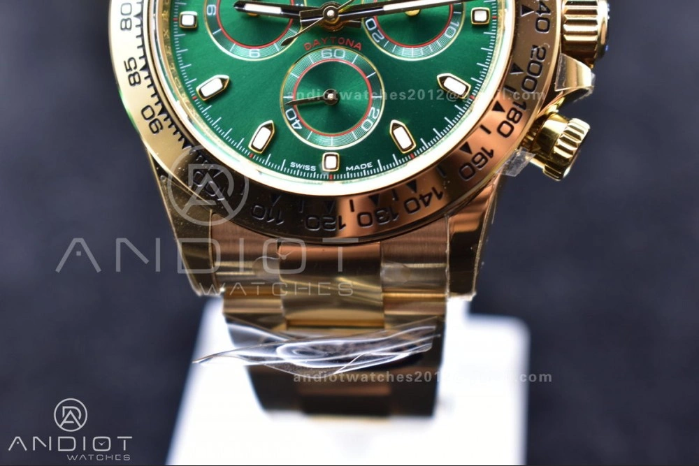 TravelReady Daytona 116508 BTF 1:1 Best Edition Green Dial on YG Bracelet SA 755
