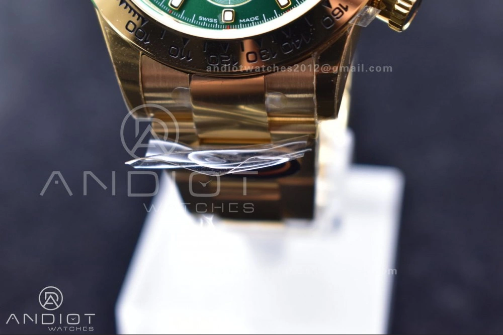 TravelReady Daytona 116508 BTF 1:1 Best Edition Green Dial on YG Bracelet SA 755