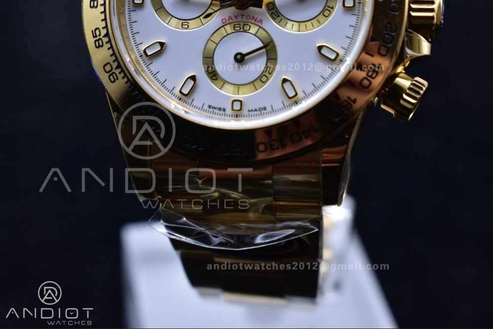 OnTrend Daytona 116508 BTF 1:1 Best Edition White Dial on YG Bracelet SA 743