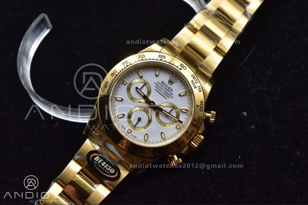 OnTrend Daytona 116508 BTF 1:1 Best Edition White Dial on YG Bracelet SA 743