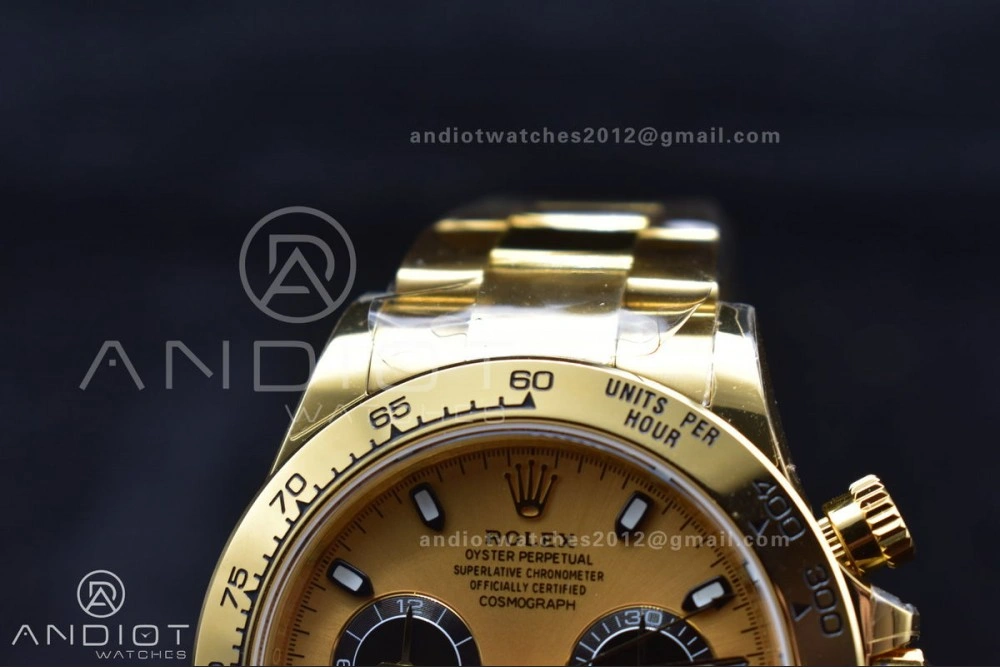 FreshLook Daytona 116508 BTF 1:1 Best Edition YG Black Dial on YG Bracelet SA 761