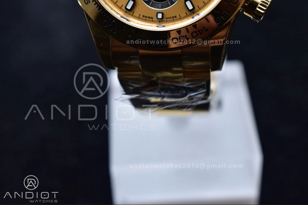 FreshLook Daytona 116508 BTF 1:1 Best Edition YG Black Dial on YG Bracelet SA 761
