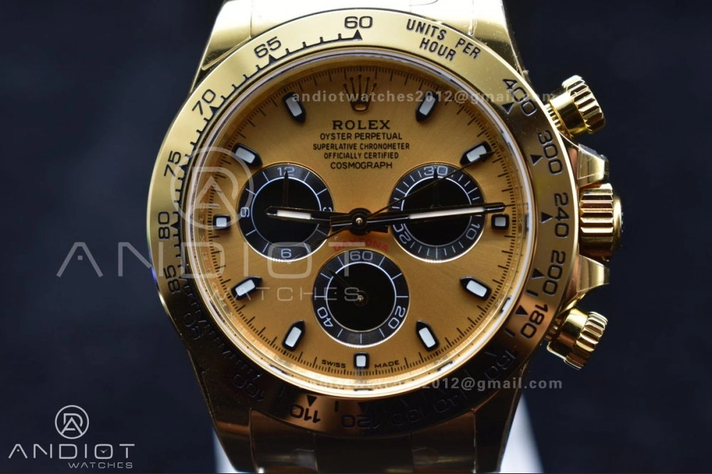 FreshLook Daytona 116508 BTF 1:1 Best Edition YG Black Dial on YG Bracelet SA 761