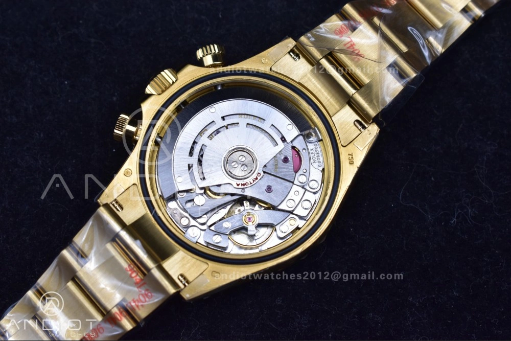 Sporty Daytona 116508 QF 1:1 Best Edition Black Diamonds Dial on YG Bracelet SH4130 V 746