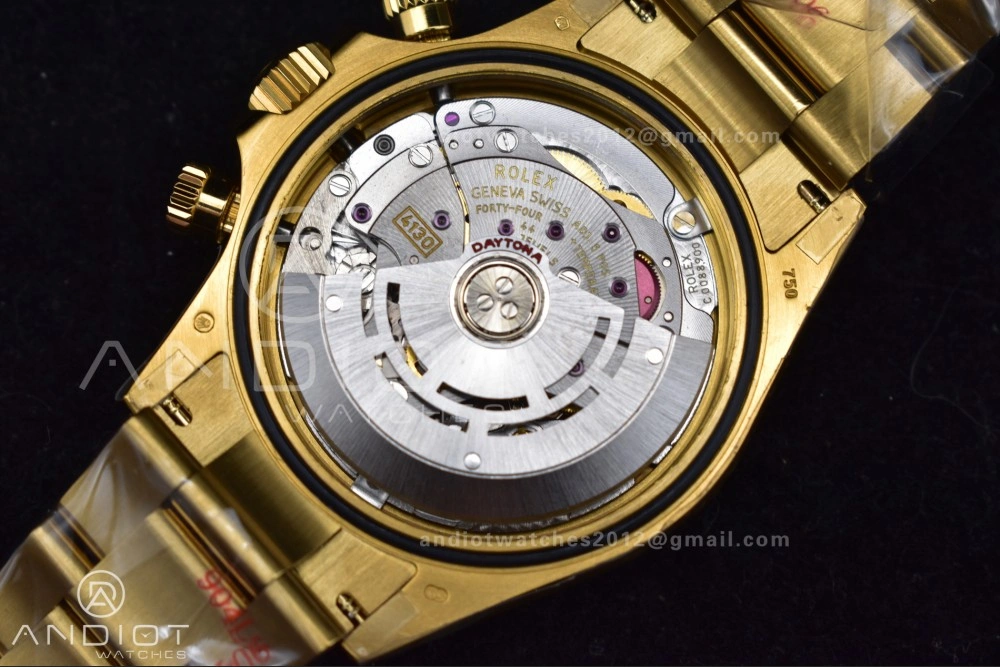 Sporty Daytona 116508 QF 1:1 Best Edition Black Diamonds Dial on YG Bracelet SH4130 V 746