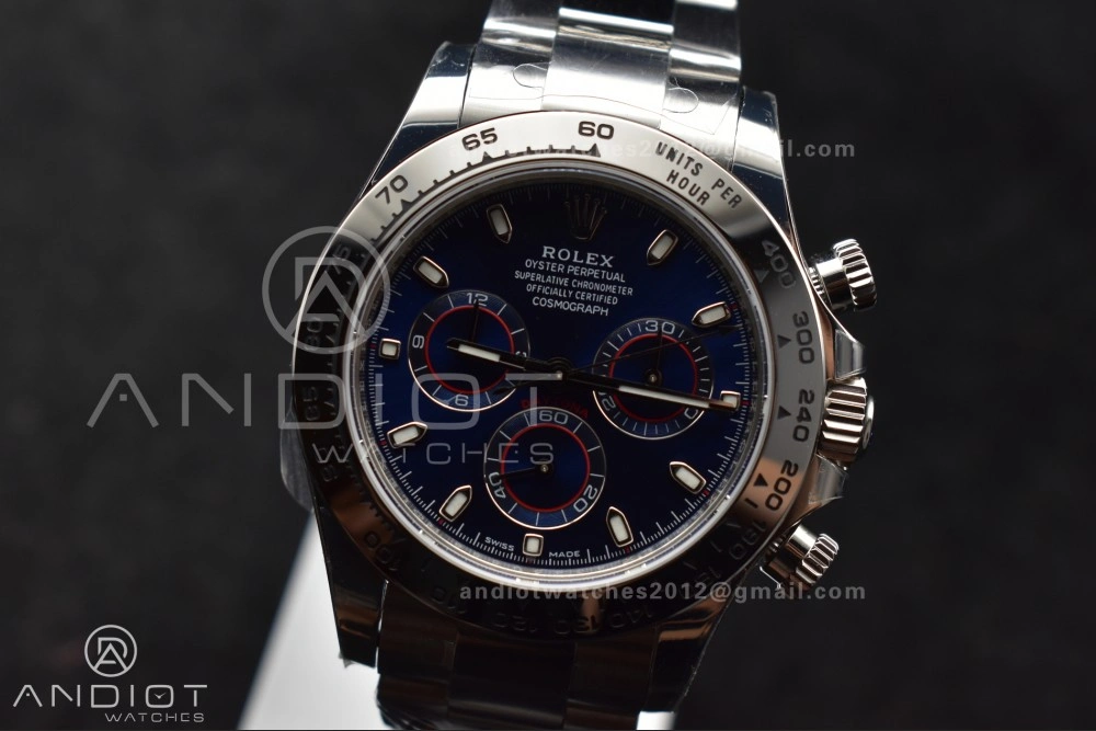 Daytona 116509 BTF 1:1 Best Edition 904L SS Case and Bracelet Blue Dial SA Stretchable 751