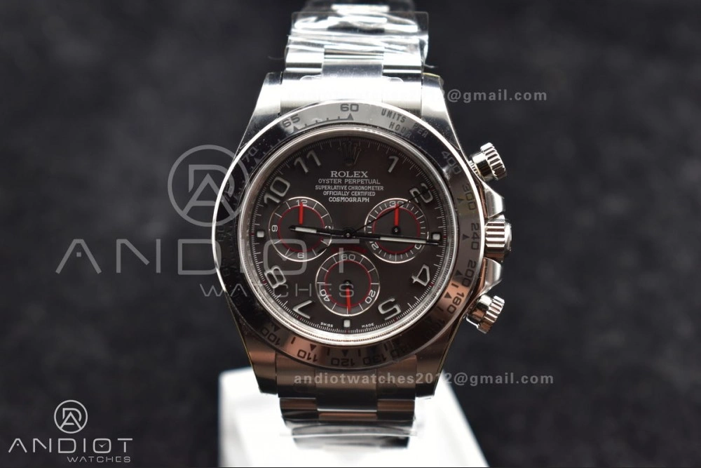 Daytona 116509 Clean 1:1 Best Edition Gray Dial Arabic Markers on SS Bracelet SA4130 V Unique 742