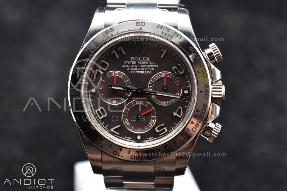 Daytona 116509 Clean 1:1 Best Edition Gray Dial Arabic Markers on SS Bracelet SA4130 V Unique 742