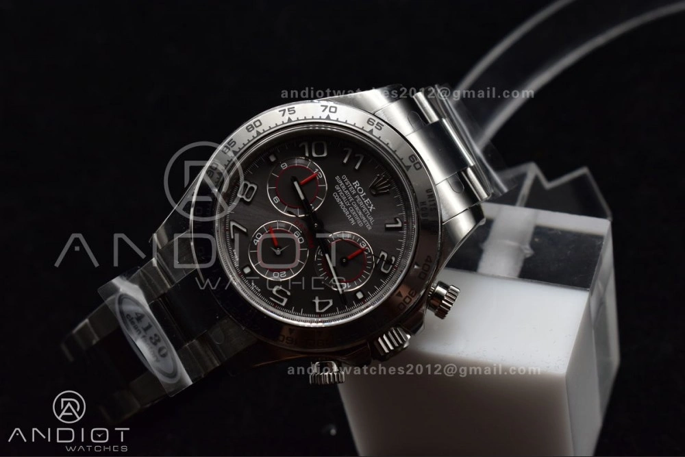 Daytona 116509 Clean 1:1 Best Edition Gray Dial Arabic Markers on SS Bracelet SA4130 V Unique 742