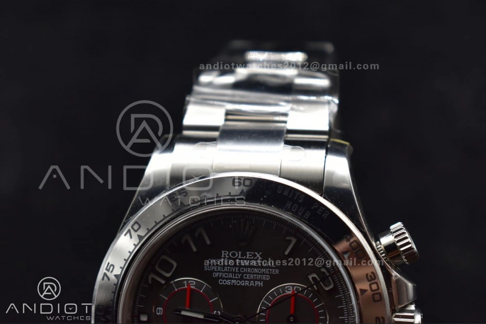 Daytona 116509 Clean 1:1 Best Edition Gray Dial Arabic Markers on SS Bracelet SA4130 V Unique 742