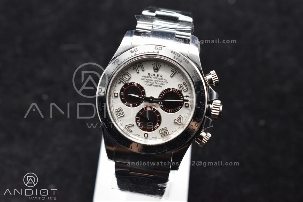 Supportive Daytona 116509 Clean 1:1 Best Edition White Dial Arabic Markers on SS Bracelet SA4130 V 744