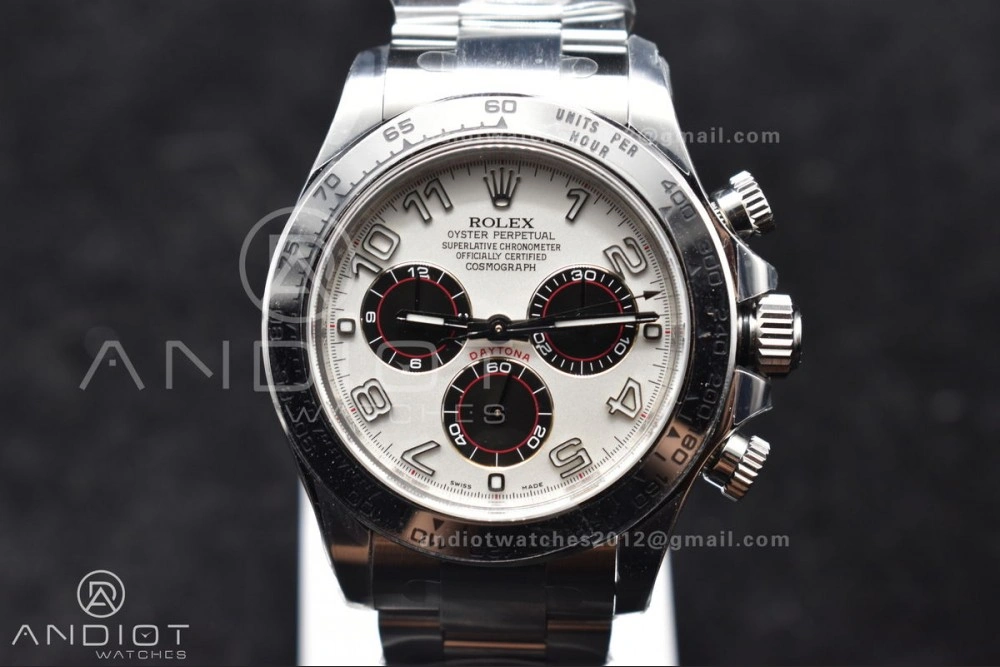 Supportive Daytona 116509 Clean 1:1 Best Edition White Dial Arabic Markers on SS Bracelet SA4130 V 744
