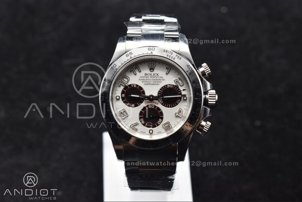 Supportive Daytona 116509 Clean 1:1 Best Edition White Dial Arabic Markers on SS Bracelet SA4130 V 744
