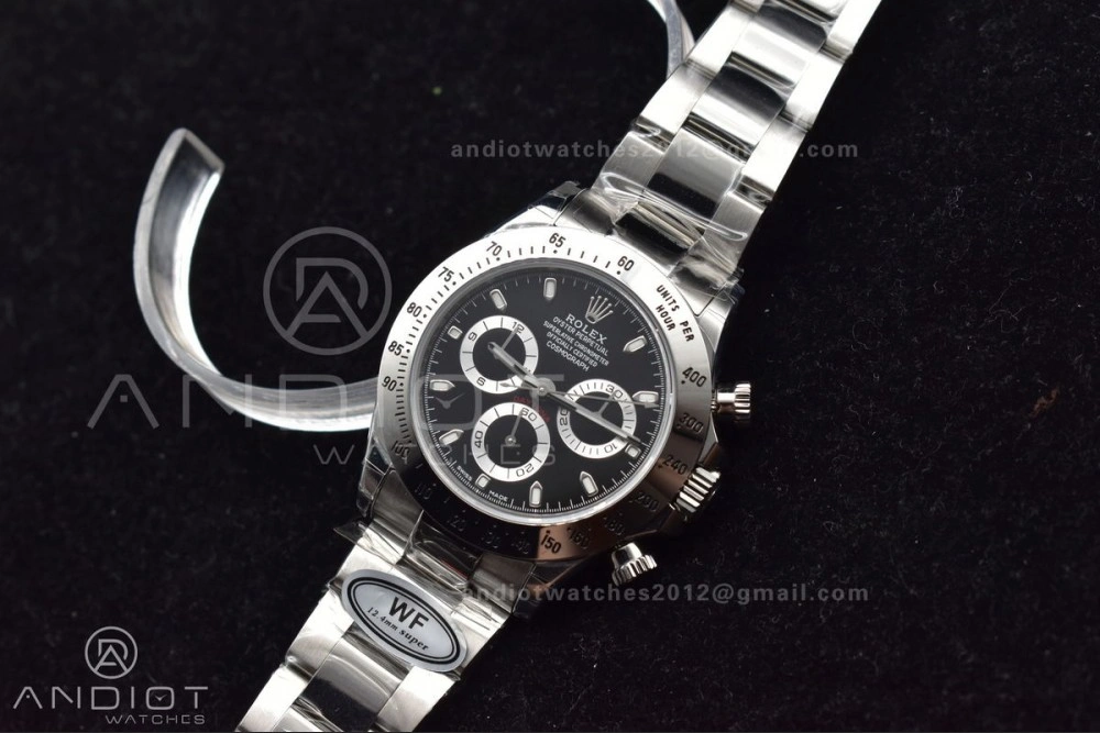 Resilient Daytona 116509 WF 1:1 Best Edition Black Diamonds Dial on SS Bracelet A 752