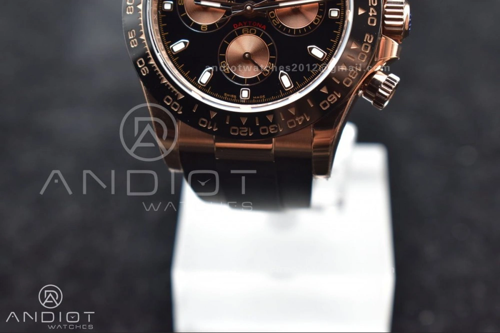 Resilient Daytona 116515 BTF 1:1 Best Edition Black RG Dial on Oysterflex Rubber Strap SA 758