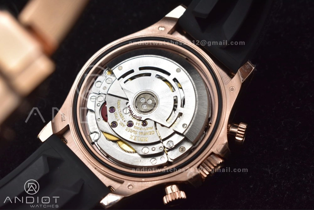 Resilient Daytona 116515 BTF 1:1 Best Edition Black RG Dial on Oysterflex Rubber Strap SA 758
