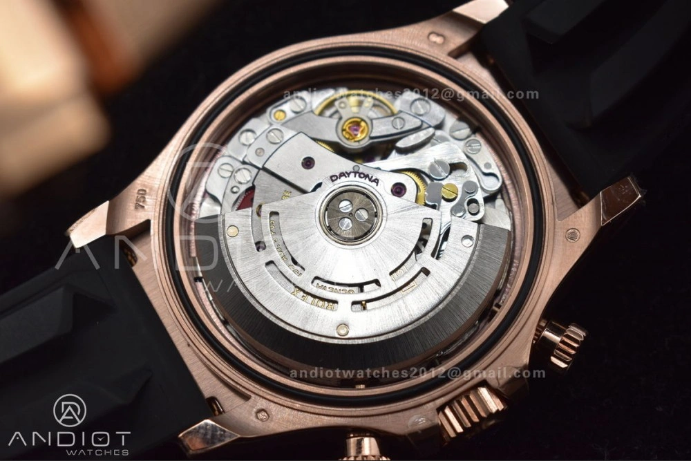 Resilient Daytona 116515 BTF 1:1 Best Edition Black RG Dial on Oysterflex Rubber Strap SA 758