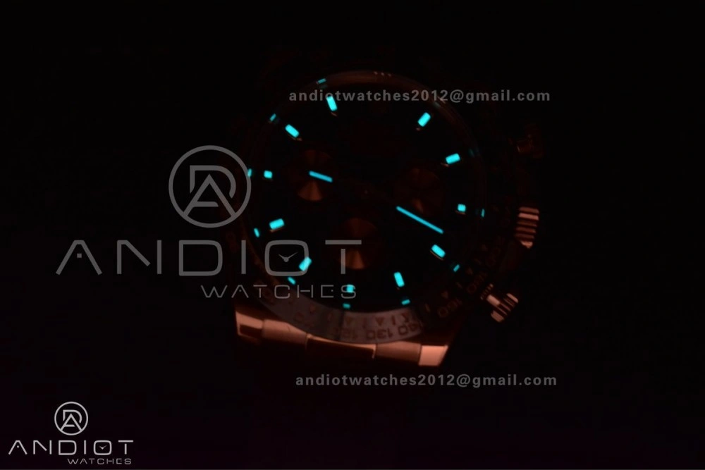 Resilient Daytona 116515 BTF 1:1 Best Edition Black RG Dial on Oysterflex Rubber Strap SA 758