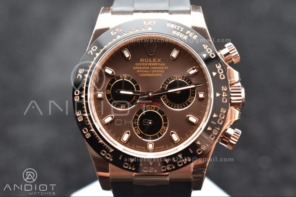 ModernLook Daytona 116515 BTF 1:1 Best Edition Brown Dial on Oysterflex Rubber Strap SA 760