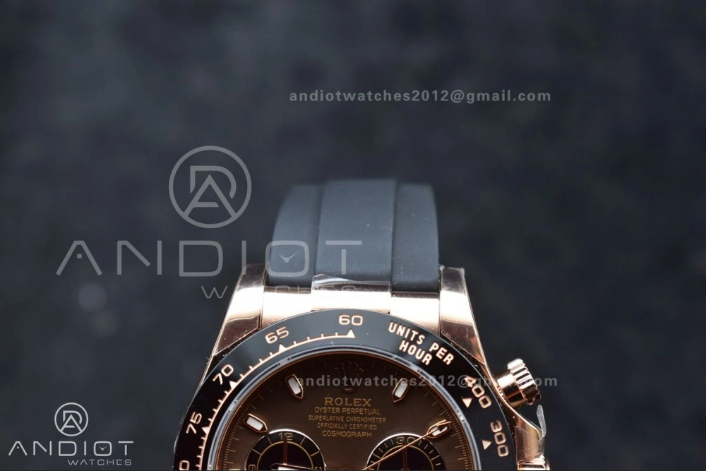DailyWear Daytona 116515 LN ZF 1:1 Best Edition Chocolate Black Dial on Oyster-flex Strap SH4130 (Gain Weight) 749