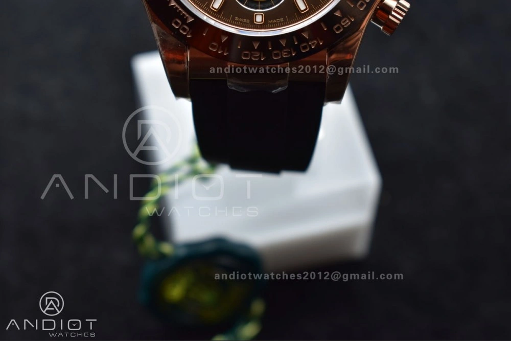 DailyWear Daytona 116515 LN ZF 1:1 Best Edition Chocolate Black Dial on Oyster-flex Strap SH4130 (Gain Weight) 749