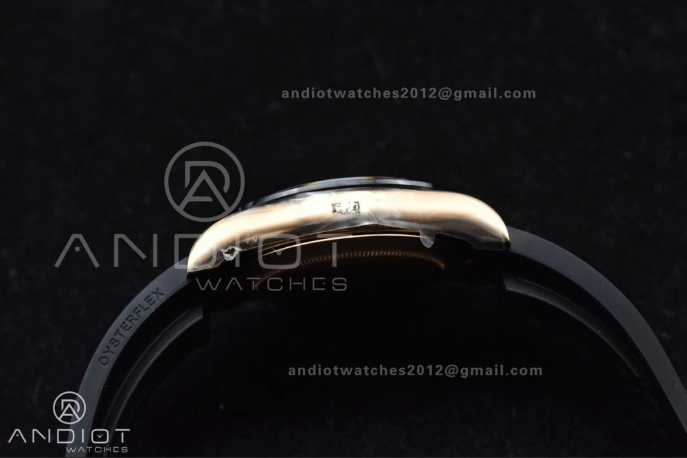 Daytona 116518 APSF 1:1 Best Edition Black RG Dial on Oysterflex Rubber Strap SH Seasonal 753