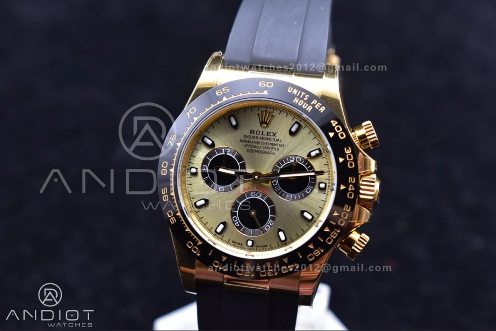 AllSeason Daytona 116518 BTF 1:1 Best Edition Black Diamonds Dial On Oysterflex Rubber Strap SA4130 V 769