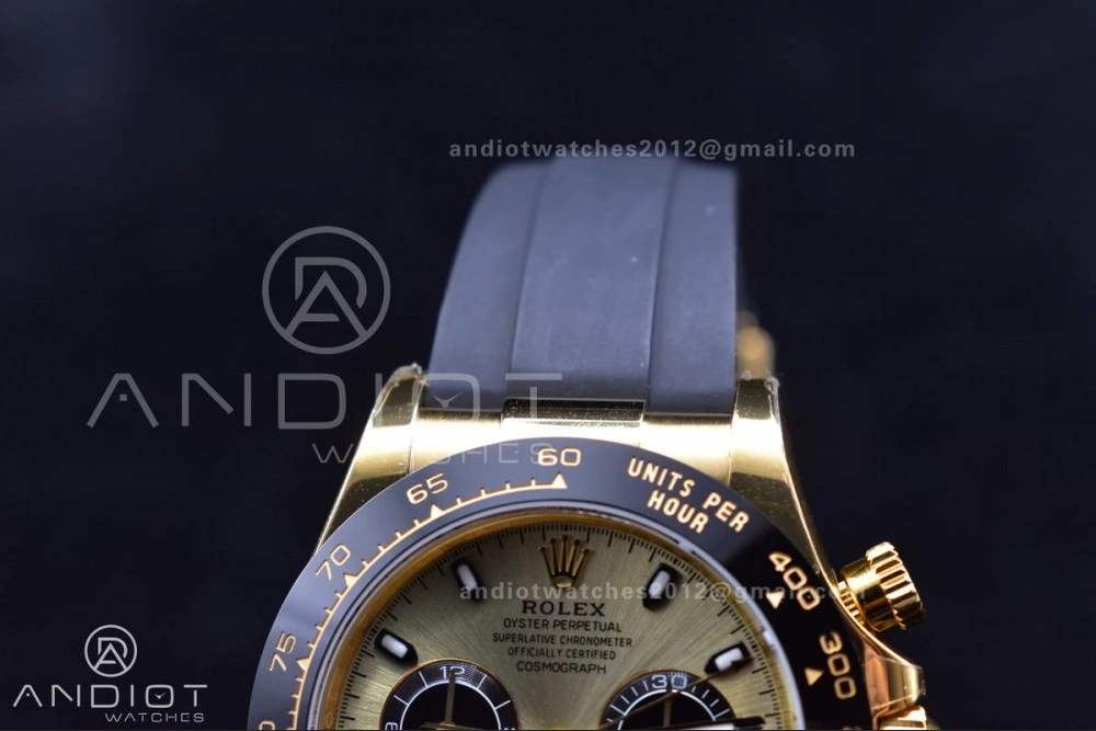 AllSeason Daytona 116518 BTF 1:1 Best Edition Black Diamonds Dial On Oysterflex Rubber Strap SA4130 V 769
